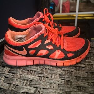 Nike Orange/Black Sneakers Sz 9.5